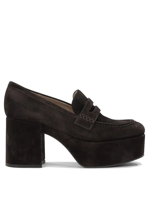 Jenna 75mm Loafers & Slippers Brown - Gianvito Rossi