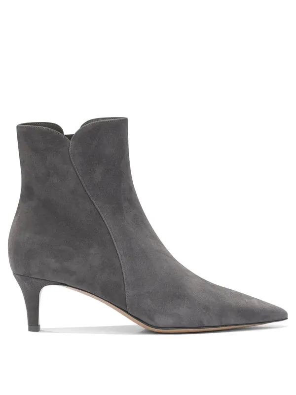 Levy 55mm Boots And Ankle Boots Grey - Gianvito Rossi