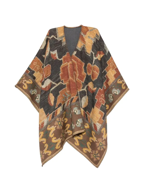 Wool Poncho - Pierre Louis Mascia