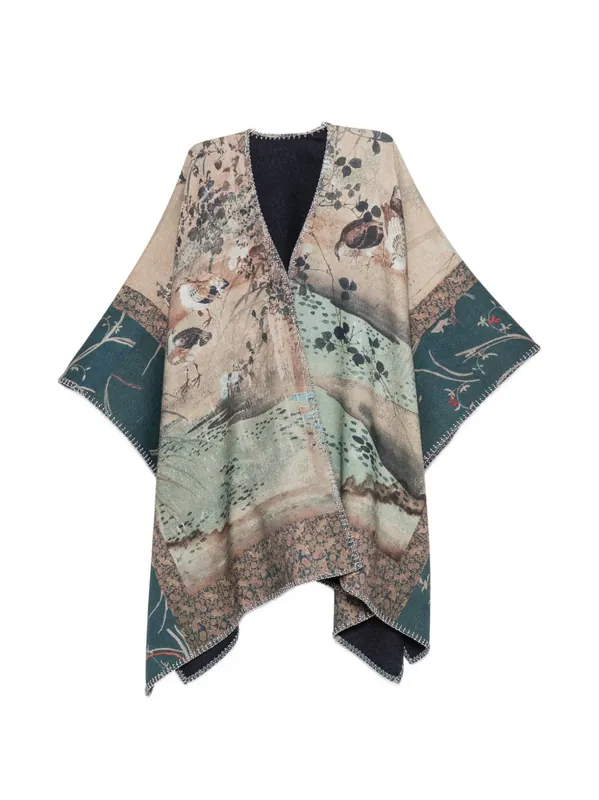 Wool Poncho - Pierre Louis Mascia