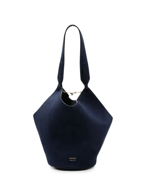 Lotus Mini Leathe Bucket Bag - Khaite
