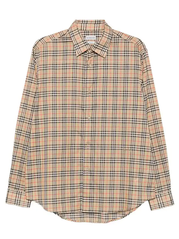 Relaxed Fit Check Cotton Shirt - Burberry London England