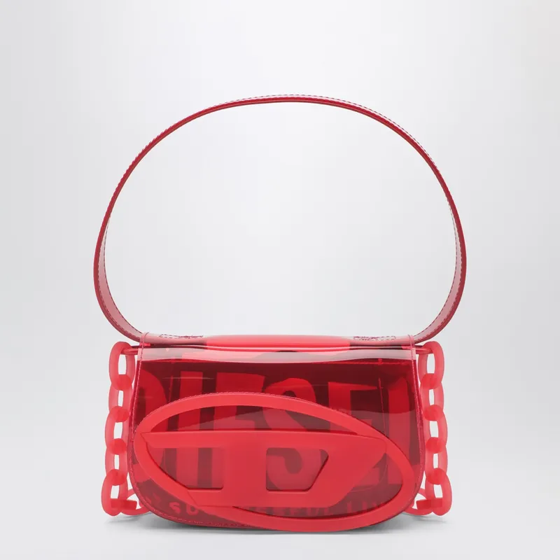 1 Dr Shoulder Bag In Red Tpu - Diesel