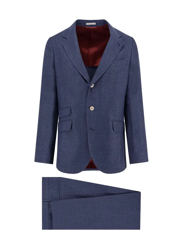Linen, Wool And Silk Suit - Brunello Cucinelli