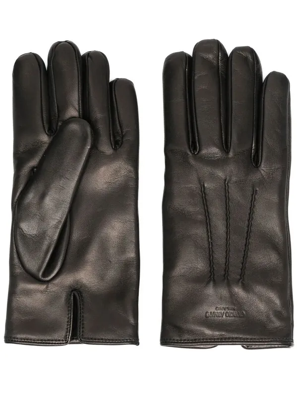 Nappa Leather Gloves - Giorgio Armani