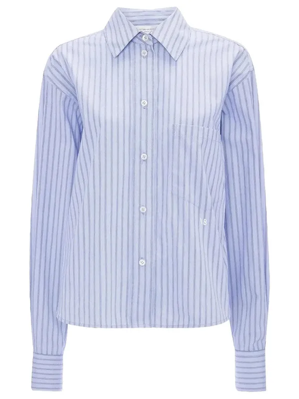 Ellys Shirt In Striped Cotton - Victoria Beckham