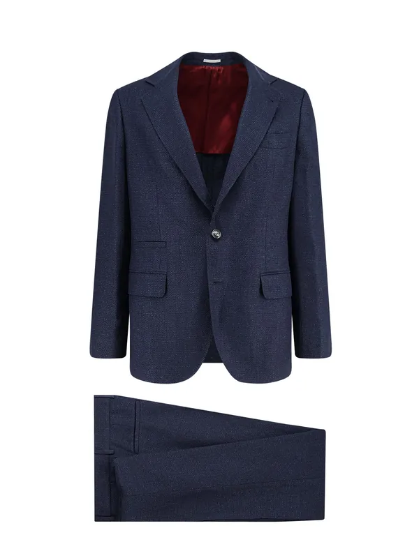 Silk, Linen And Wool Suit - Brunello Cucinelli