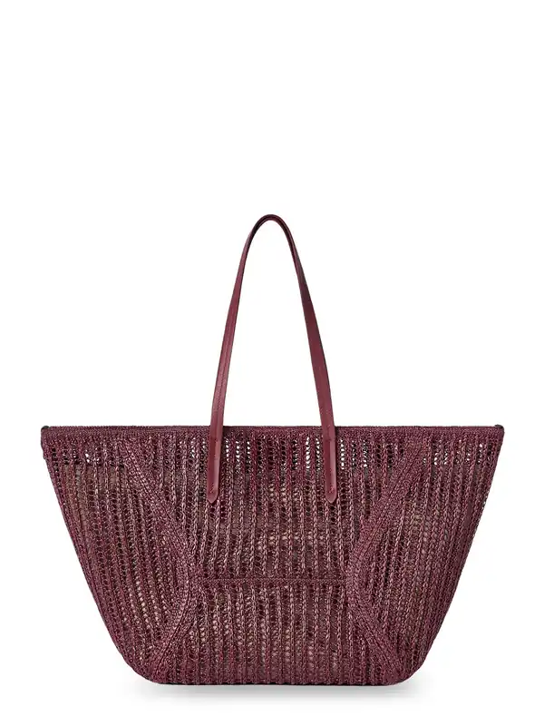 Bc Duo Raffia Shoulder Bag - Brunello Cucinelli