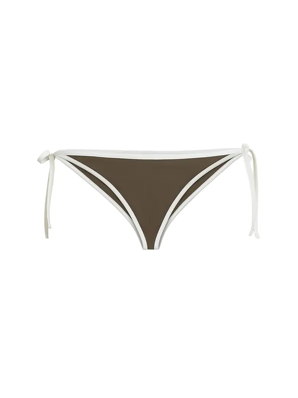 Nylon Bikini Bottoms With Contrasting Profiles - Brunello Cucinelli