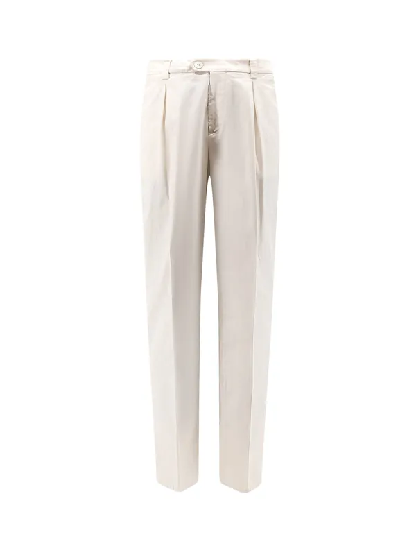 Stretch Cotton Trousers - Brunello Cucinelli