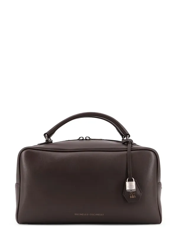 Boston Explorer Leather Crossbody Bag - Brunello Cucinelli