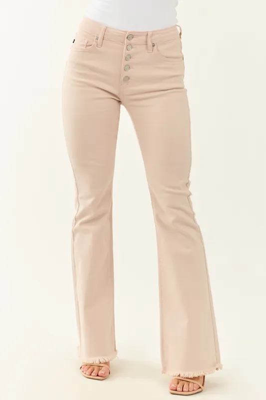 KanCan Tea Rose High Rise Stretchy Flare Jeans