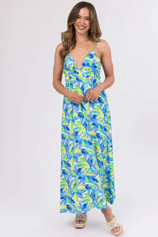 Sapphire Open Back Sleeveless Maxi Dress - Timing