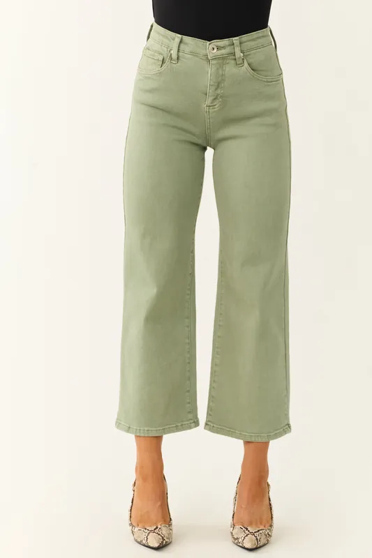 Special A Sage Tummy Control Wide Leg Jeans