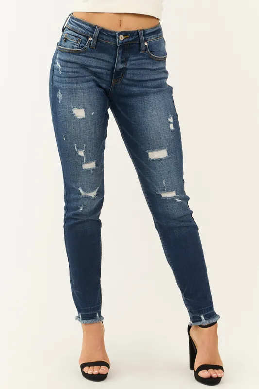 KanCan Dark Wash High Rise Skinny Jeans