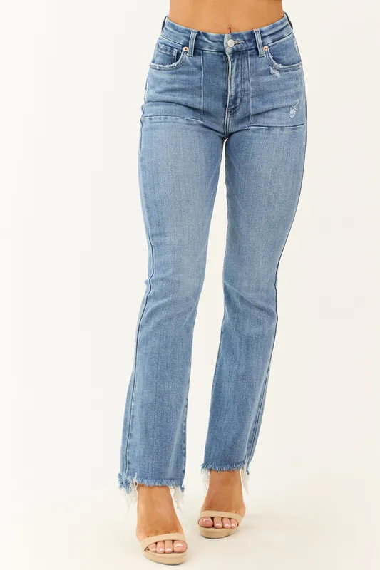 Artemis Medium Wash High Rise Tummy Control Jeans - Artemis Vintage