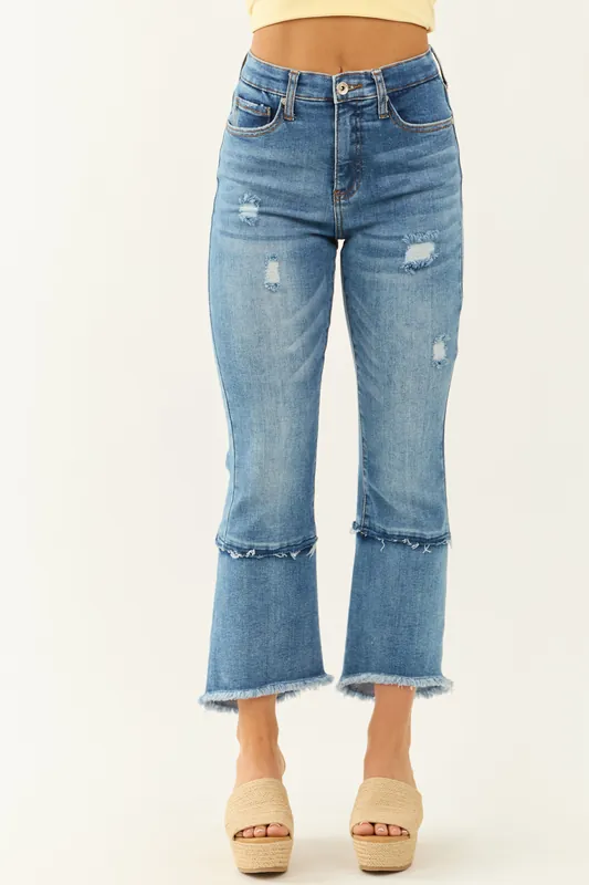 Special A Stretchy Tummy Control Kick Flare Jeans - Saige Denim