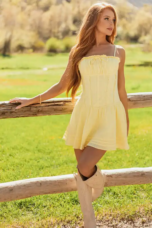 Honeysuckle Sleeveless Drop Waist Cotton Mini Dress - Baby Pink