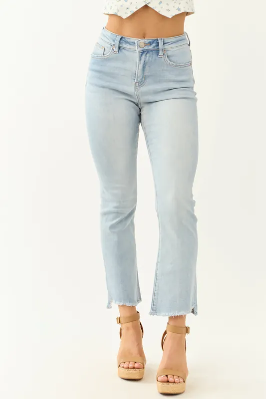 Mica Denim Light Wash Stretchy Soft Kick Flare Jeans