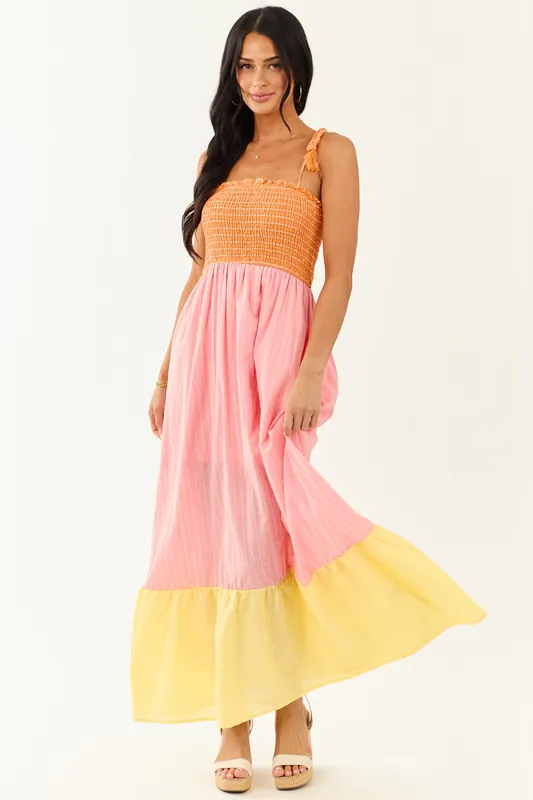 Lovelo Baby Pink Swiss Dot Cotton Maxi Dress - GeeGee