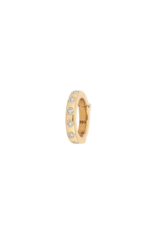 Classic Diamond Oval Bail | Tiny - Three Stories Jewelry