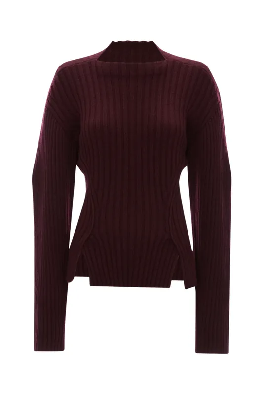 Ribbed Jumper | Acai - Victoria Beckham