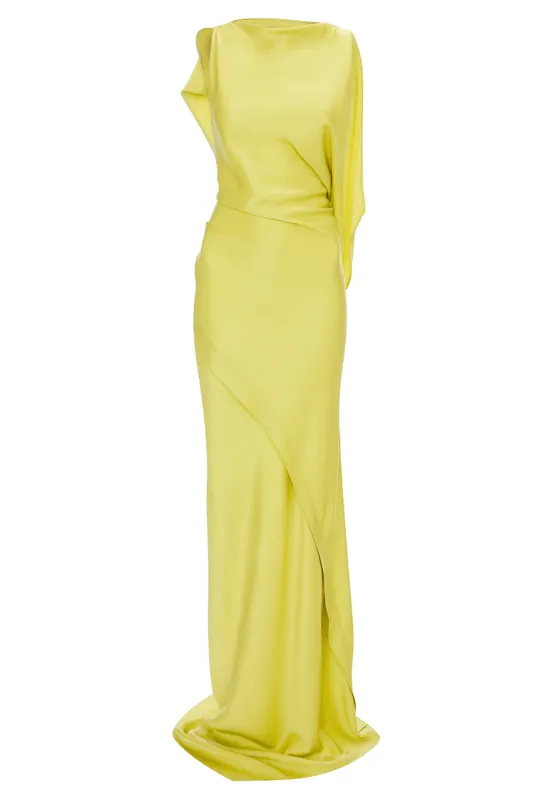Kyra Gown | Yellow - Victoria Beckham