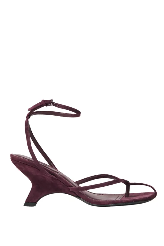 Kelsey Suede Strappy Wedge | Fig - Simkhai