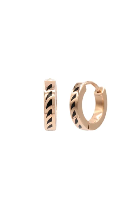 Shark Fin Hoop Earrings - Dezso by Sara Beltran