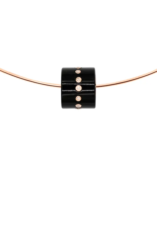 Short Bead with Diamonds | Onyx - Dezso by Sara Beltran