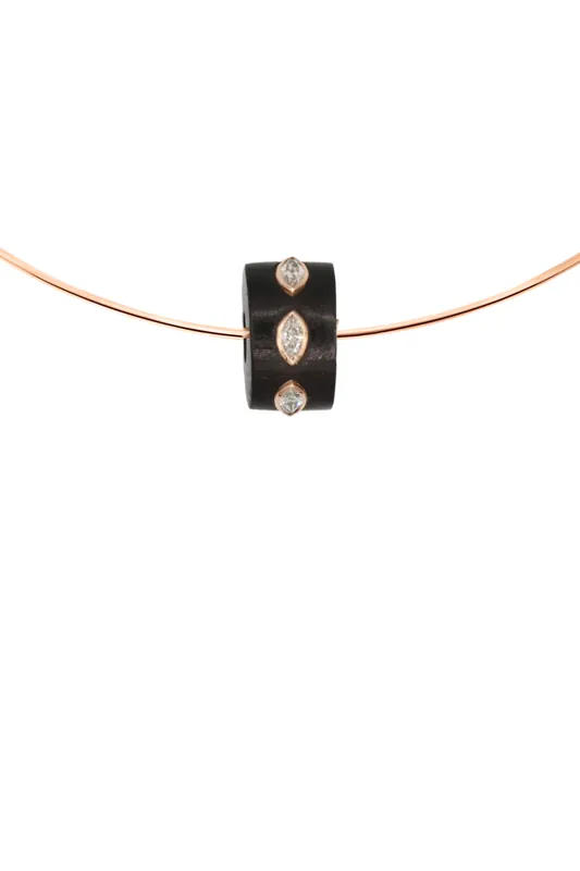 Coral Bead with Marquise Diamonds - Dezso by Sara Beltran