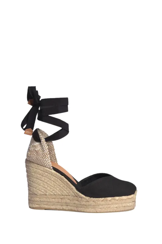 Chiara Double Wedge | Negro - Castaner
