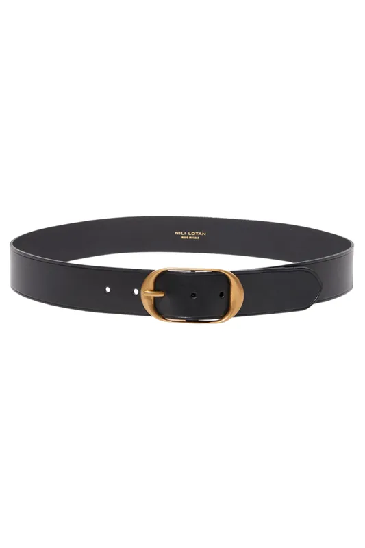 Nili Belt | Black/Brass - Nili Lotan