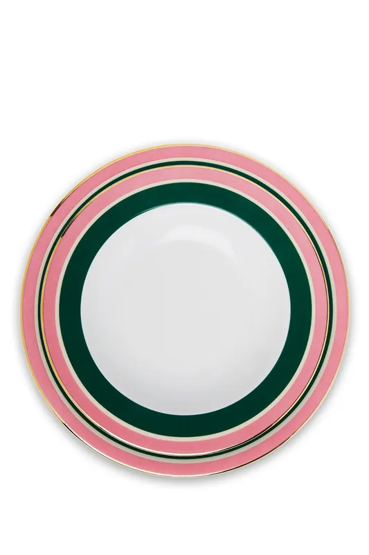Soup and Dinner Plate Set of 2 | Rainbow Verde - La DoubleJ