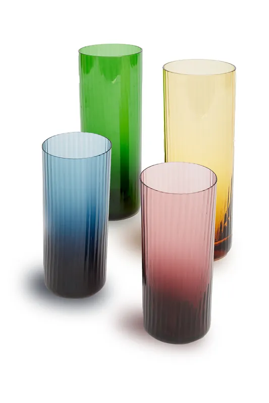 Tumbler Glasses Set Of 4 | Misty Rainbow Mix - La DoubleJ