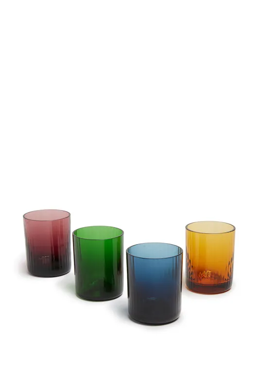 Liquor Glasses Set Of 4 | Misty Rainbow Mix - La DoubleJ