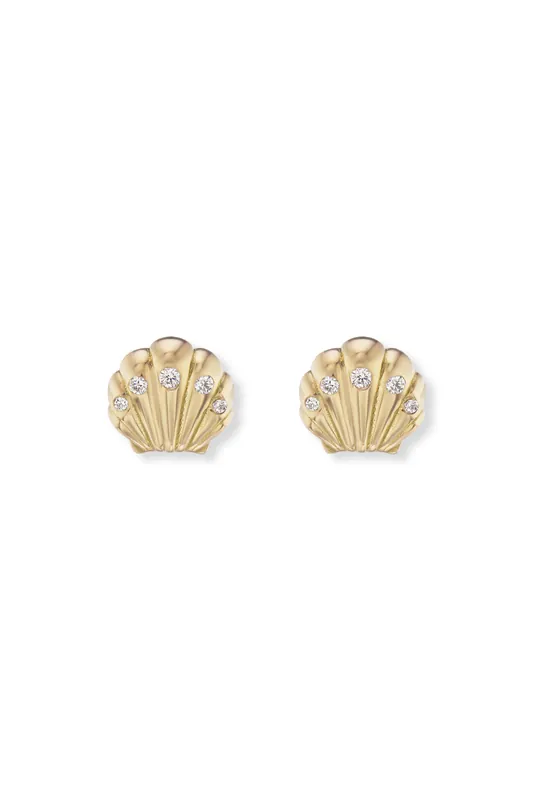 Micro Shell Stud Earrings - Brent Neale