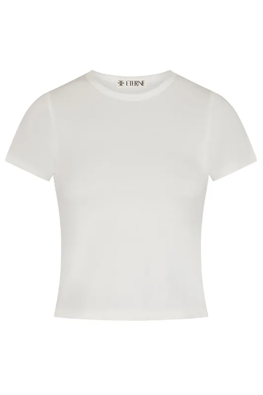Short Sleeve Baby Tee | Ivory - Eterne