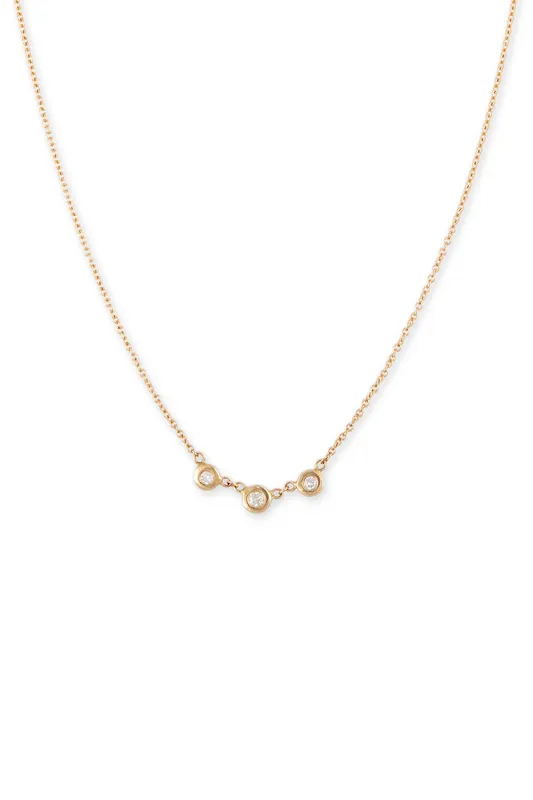 3 Diamond Emily Necklace - Jacquie Aiche
