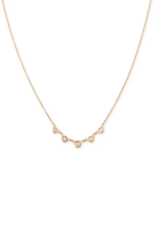 5 Diamond Emily Necklace - Jacquie Aiche