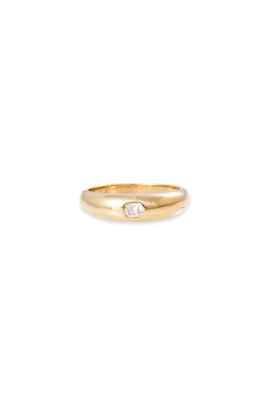 Cushion Cut Diamond Dome Ring - Jacquie Aiche
