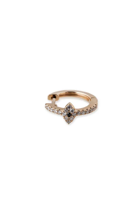 Pave Diamond Eye Mini Hoops - Jacquie Aiche