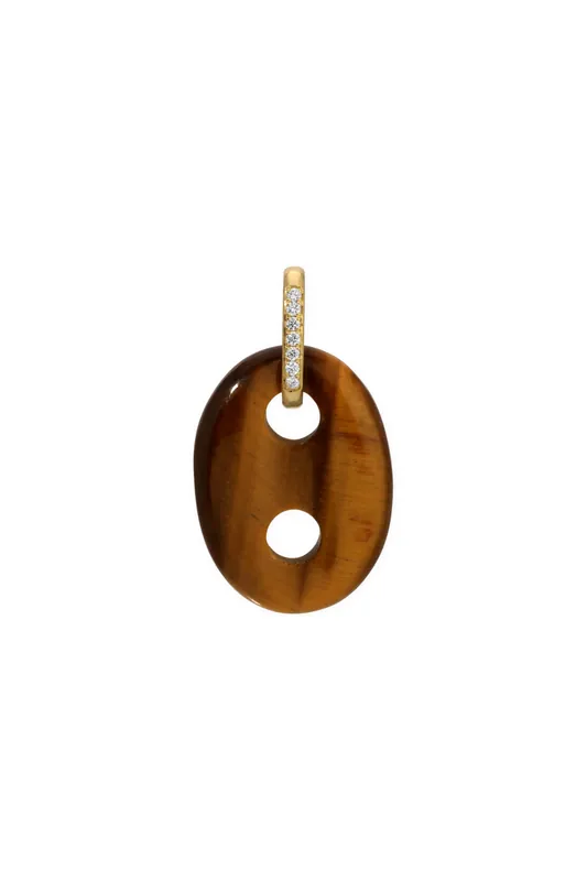 Stone Mariner Link Charm | Tiger's Eye - Jenna Blake