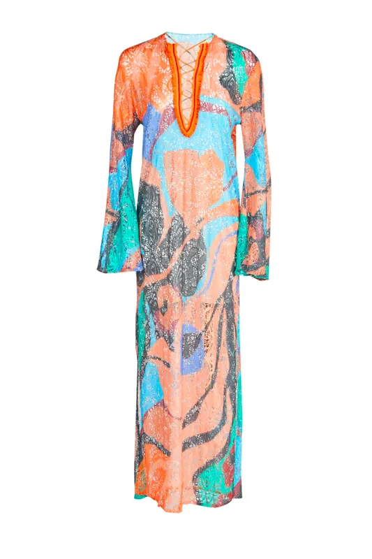 Mayfair Tunic | Pastel Multi Swirls - Silvia Tcherassi