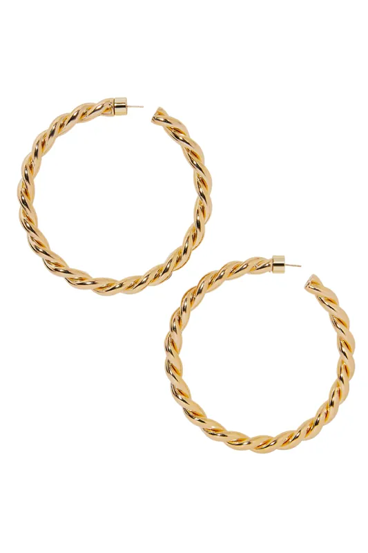 Twisted Lilly Hoop | 2.5in - Jennifer Fisher