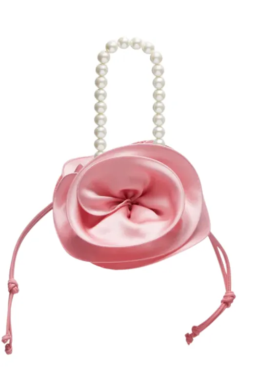 Magda Bag Pearl Strap | Pink Satin - Magda Butrym
