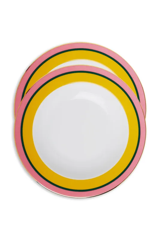 Dinner Plates Set Of 2 | Rainbow Giallo - La DoubleJ