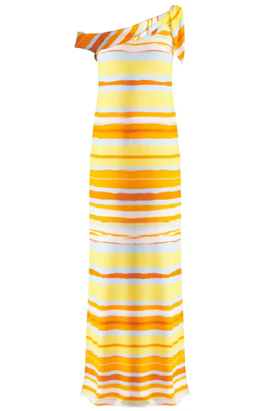 Dalis Dress Painted | Orange - Emilia Wickstead