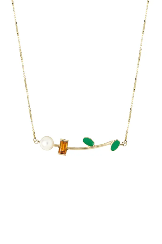 Petalos Flor Perla Necklace - Aliita