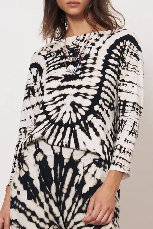 Toureg Top | Black/Dirty White - Raquel Allegra
